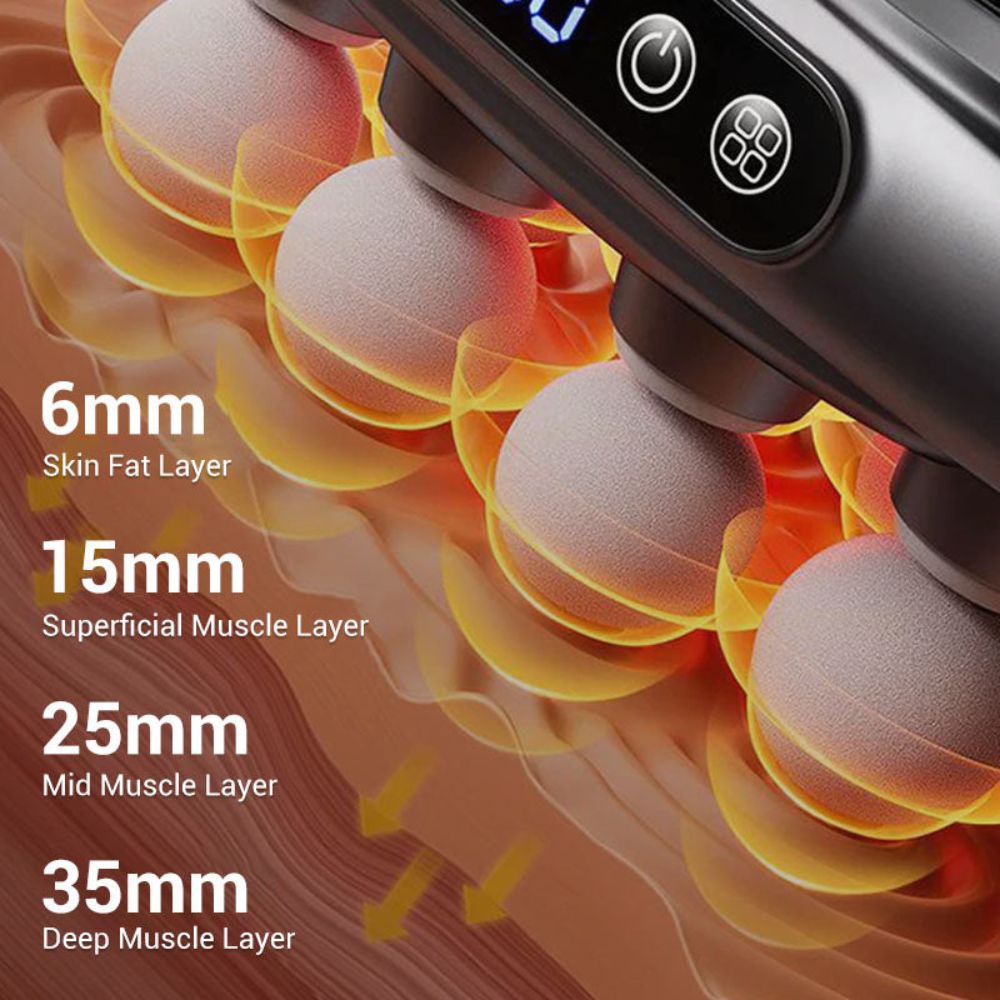 16-Drive 8-Head Massage Gun Set
