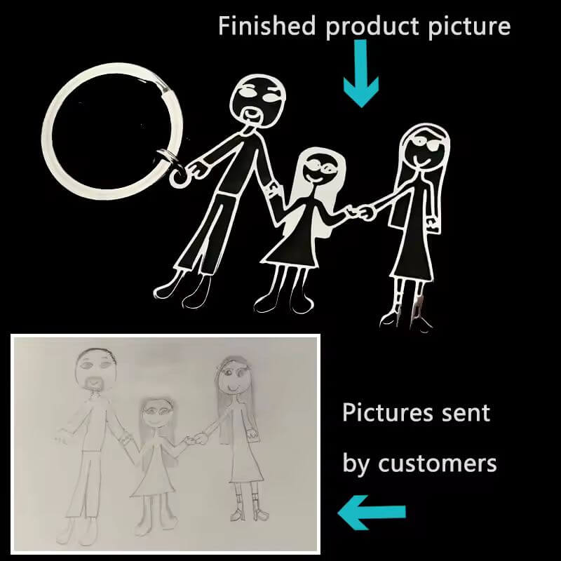 Custom Drawing Keychain – Turn Artwork Into a Keyring