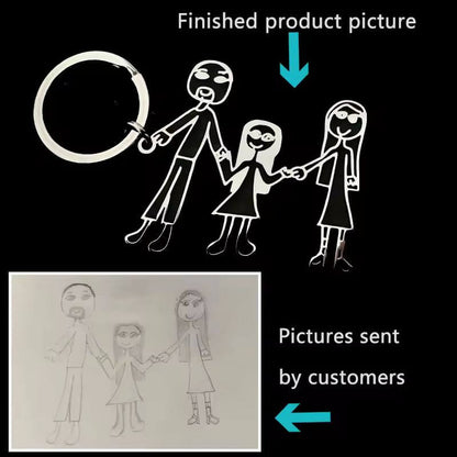 Custom Drawing Keychain – Turn Artwork Into a Keyring