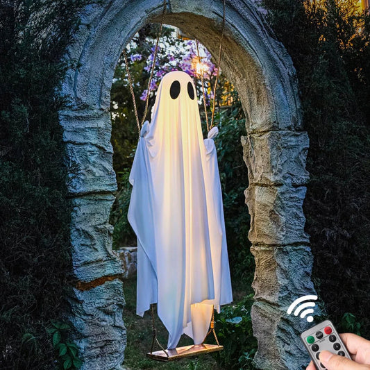 Hanging Swing Ghost Halloween Decoration