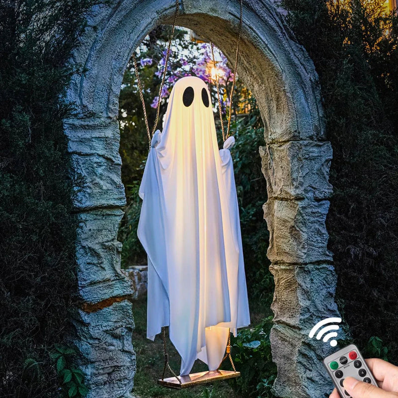 Hanging Swing Ghost Halloween Decoration