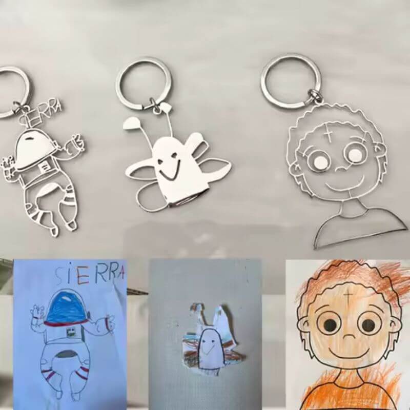 Custom Drawing Keychain – Turn Artwork Into a Keyring