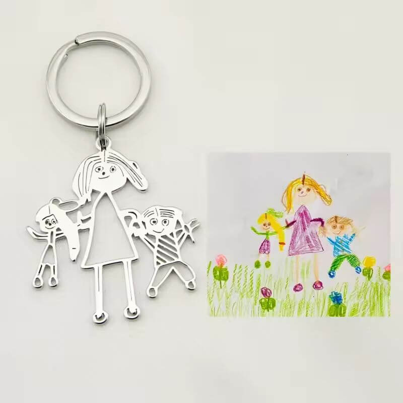 Custom Drawing Keychain – Turn Artwork Into a Keyring