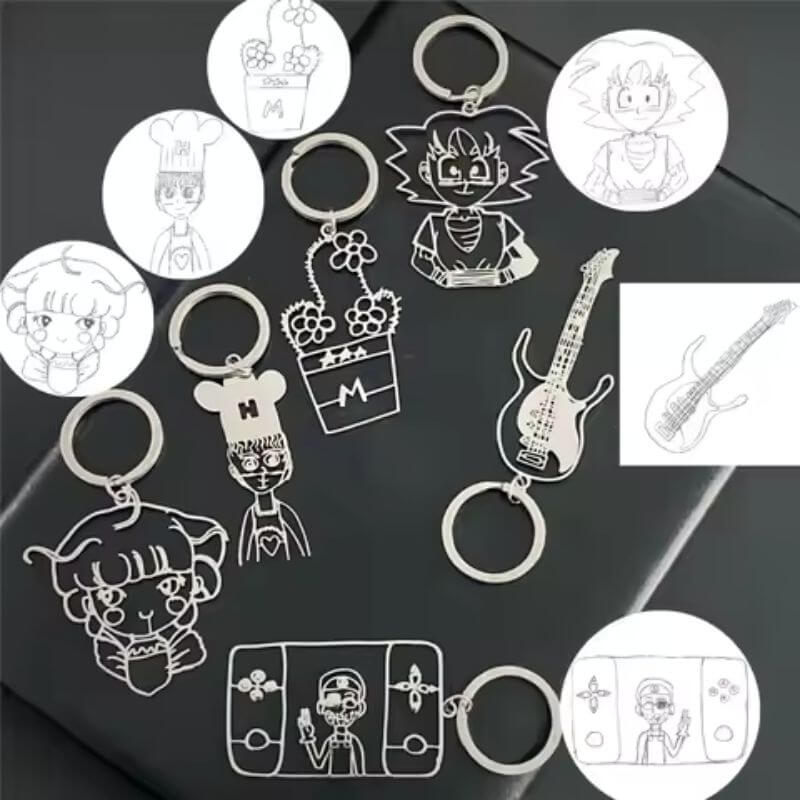 Custom Drawing Keychain – Turn Artwork Into a Keyring
