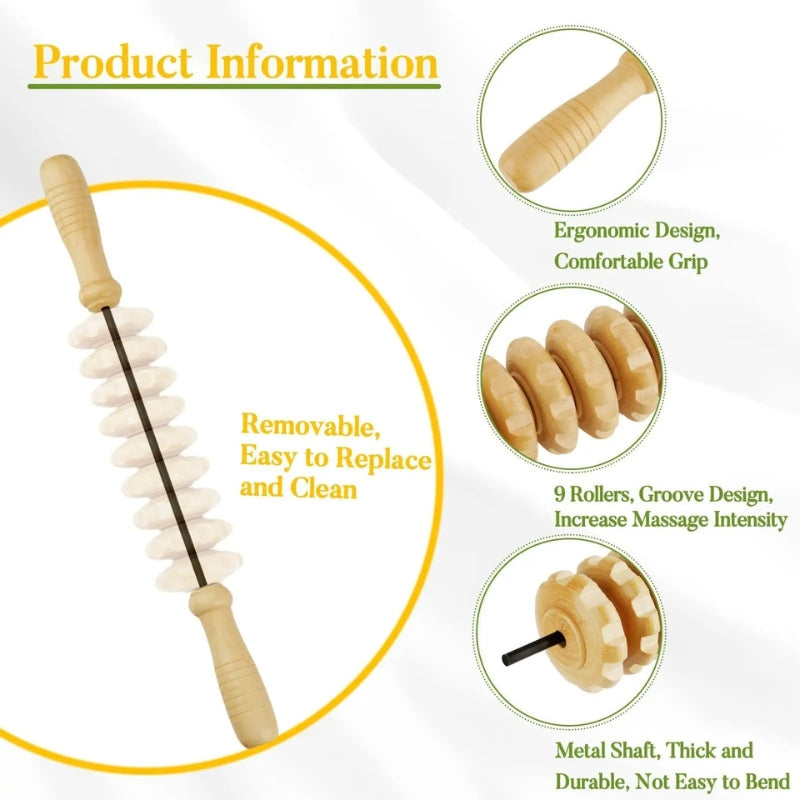 Wooden Lymphatic Drainage & Gua Sha Kit
