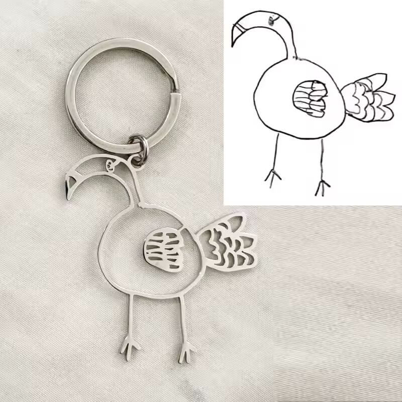 Custom Drawing Keychain – Turn Artwork Into a Keyring