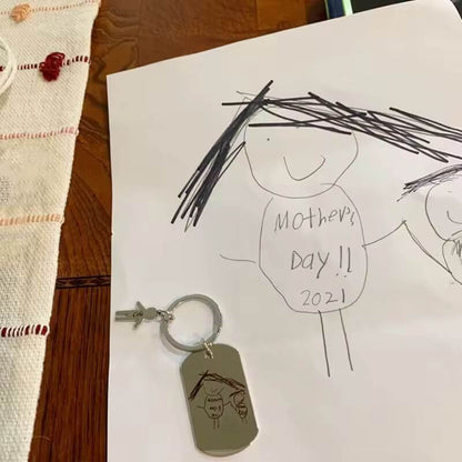 Custom Drawing Keychain – Turn Artwork Into a Keyring